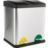 HOME 30 Litre Recycling Pedal Bin with 2 Compartments