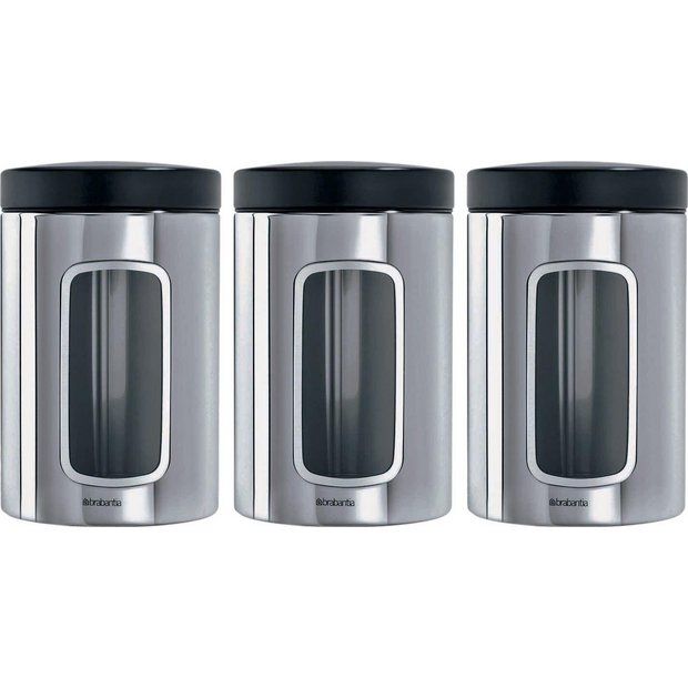 Buy Brabantia Brilliant Stainless Steel Storage Canisters at Argos.co