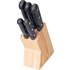 Simple Value 5 Piece Knife Set with Wooden Knife Block