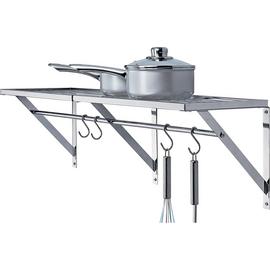 Habitat Chrome Wall Shelf with Hanging Bars