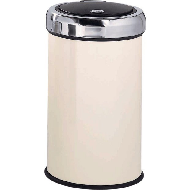 Buy HOME 50 Litre Touch Top Kitchen Bin - Cream at Argos.co.uk - Your