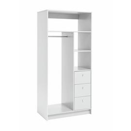 Argos Home Malibu 3 Drawers Open Storage Wardrobe - White