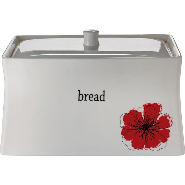Buy HOME Scarlet Poppy Ceramic Bread Crock at Argos.co.uk Your Online