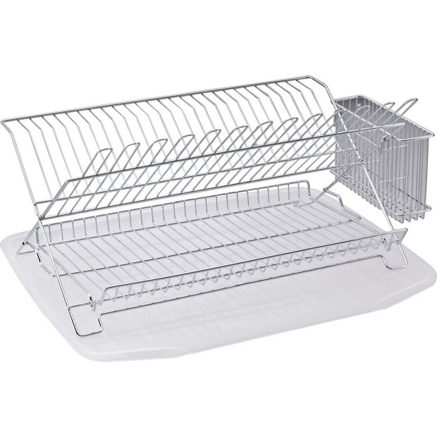 Buy HOME Dish Rack with Drainer Chrome at Argos.co.uk Your Online