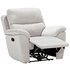 Argos Home Sandy Fabric Manual Recliner ChairSilver