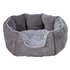 Grey Cord Oval Pet Bed - Medium