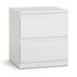 Argos Home Jenson Gloss 2 Drawer Bedside Table - White