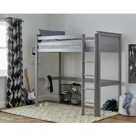 Argos Home Brooklyn Grey High Sleeper Bed & Kids Mattress