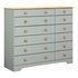 Argos Home Nordic 6+6 Drawer Chest - Grey & Pine