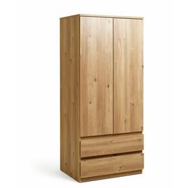 Argos Home Jenson 2 Door 2 Drawer Wardrobe - Oak Effect