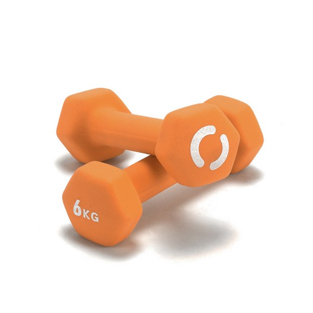 Buy Opti Neoprene Dumbbell Set 2 x 6kg Dumbbells Argos