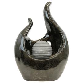 Streetwize Solar-Powered Garden Water Feature Marble Effect