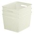 Curver My Style Set of 3 18 Litre Large Storage Boxes White