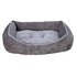 Grey Cord Square Pet Bed - Large