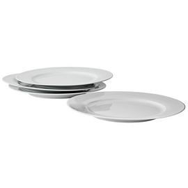 Argos Home Set of 4 Porcelain Dinner Plates - Super White