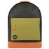 Mi-Pac Colour Block 17L Backpack - Black and Khaki Green
