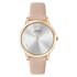Limit Ladies' Rose Gold Plated Three Hand Pink Strap Watch