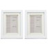 Argos Home Set of 2 4x6 Inch Double Mount Frames - White