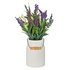 Lavender Artificial Arrangement in Ceramic Jug â€“ White
