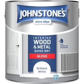 Johnstone's Quick Dry Gloss Paint 2.5L - Brilliant White