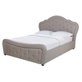 Argos Home Venice Kingsize Bed Frame with End Drawer - Grey