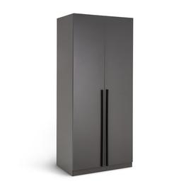 Habitat Munich 2 Door Wardrobe - Anthracite