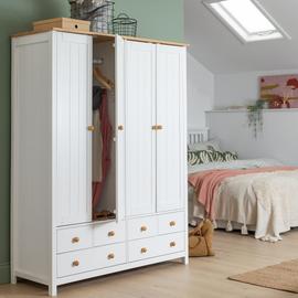 Argos Home New Scandinavia 4 Door 6 Drawer Wardrobe