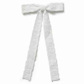 Flitzy White Bow Hairclip