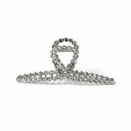 Freedom Crystal Silver Hair Claw