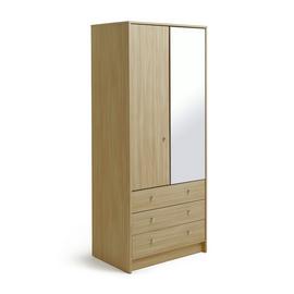Argos Home Malibu 2 Door 3 Drawer Mirror Wardrobe