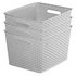 Curver My Style Set of 3 18 Litre Large Storage BoxesGrey