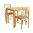 Argos Home Kendal Solid Wood Dining Table & 2 Natural Chairs