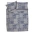 Argos Home Navy Tile Sateen Bedding Set - Double