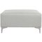 Argos Home Hale Fabric Footstool - Light Grey
