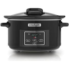Crock-Pot 4.7L Hinged Lid Digital Slow Cooker - Black
