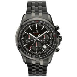 Accurist Men's Black Stainless Steel Bracelet Watch