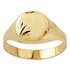 Revere 9ct Yellow Gold Plain Signet Ring