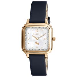 Radley Mother of Pearl Dial Dark Blue Leather Strap Watch
