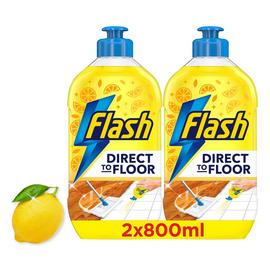 Flash Direct to Floor 800ml Lemon Twin Pack Cleaner