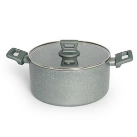 Argos Home Stone Effect 24cm Aluminium Stock Pot