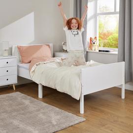 Liberty House Toys Classic Kid's Single Bed Frame - White