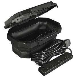 Masterplug Weatherproof Box with 4 Socket & Extension Lead