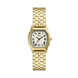 Fossil Harlow Gold Tone Stainless Steel Bracelet Watch