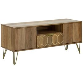 GFW Orleans 1 Drawer TV Unit - Mango Wood Effect