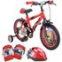 Pedal Pals Racer 14 inch Kids Bike, Helmet and Knee Pads