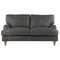 Argos Home Livingston 2 Seater Leather Sofa - Ash Grey