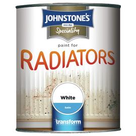 Johnstone's Radiator Satin Paint 750ml - White