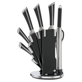Argos Home 8 Piece Hollow Handle Knife Block Set - Black