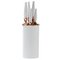 Argos Home 5 Piece Brush Filled Knife Block Set - White