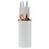 Argos Home 5 Piece Brush Filled Knife Block Set - White
